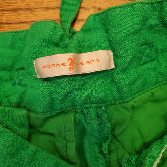 Green linen pants - Picture 4 of 4